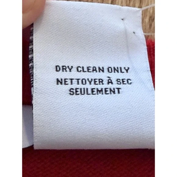 Magaschoni Paris Cashmere Sweater Women's Large Red Valentines Soft Crewneck NEW - Picture 4 of 7